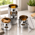 ONAM BOMBAY stainless steel tiffin lunch box for office school and daily use