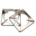 GL Stainless Steel,Rust Proof Square Lpg Gas Stove Parts/Pan Support/Lpg Stand/Stove Stand(19X19X3Cm,) - Pack Of 2 Pcs
