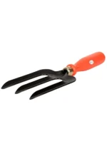 Garden Hand Fork Garden Tools for Home Gardening (Gardening Hand Tools, Orange Plastic Handle, Set of 2) - Image 2