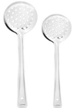 kvi Malbro Skimmer (poni) Stainleass Steel set of two Heavy Gauge Steel Basting/Serving Skimmer