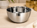 ONAM Large Apple Katora Stainless Steel Bowl Set of 2 – 8 & 9 Inch