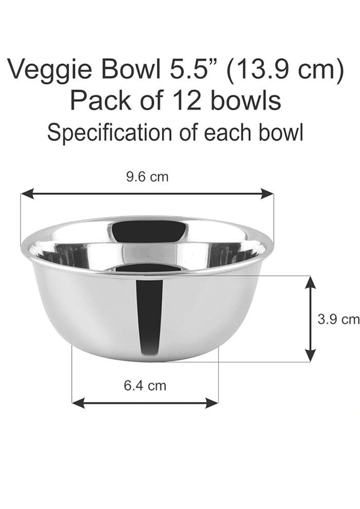 Vinod stainless steel bowl, durable and sleek, perfect for everyday use and serving