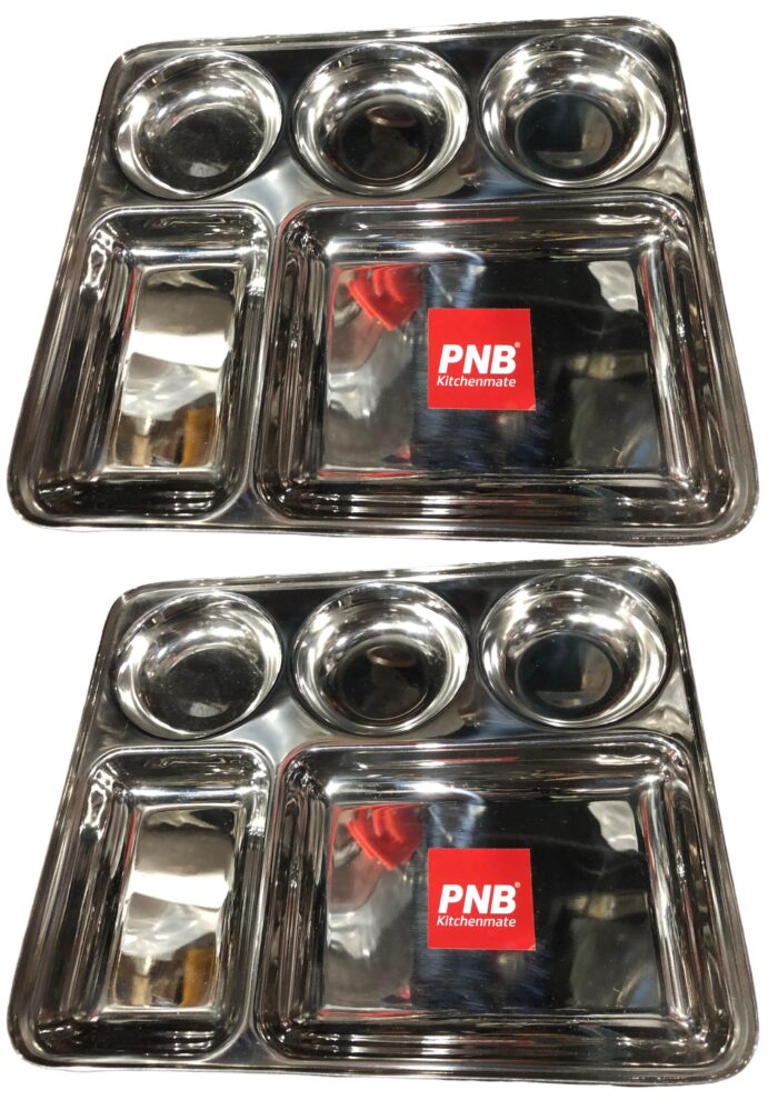 PNB 5 in 1 Bojan Thal Round Compartment Plain Deep Compartment (Heavy Gauge)