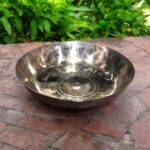 Pure Handmade Kansa Patra Bronze Plate Set of Two for Puja and Traditional Rituals, eco-friendly and auspicious
