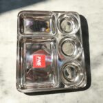 PNB 5-in-1 Bojan Thal Round Compartment Set of Two with plain deep compartments, made of heavy gauge, ideal for serving meals.