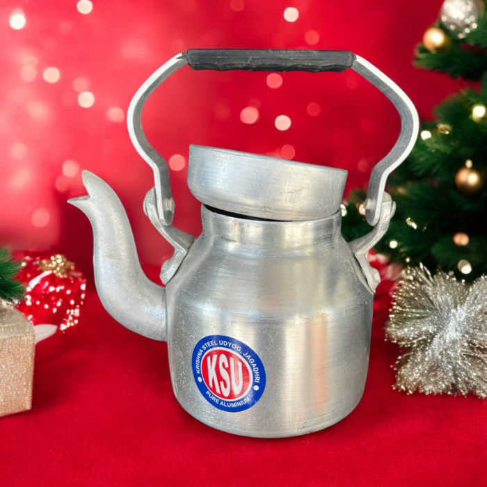 KSU Small Aluminium Cutting Chai Kettle – Compact, Durable, and Perfect for Everyday Tea Brewing