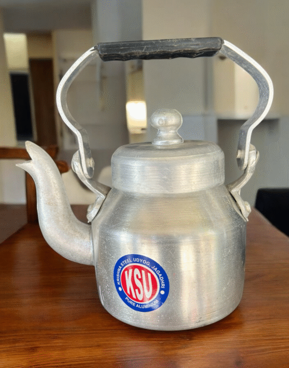 KSU Small Aluminium Cutting Chai Kettle &ndash; Compact, Durable, and Perfect for Everyday Tea Brewing