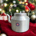 KSU Medium Aluminium Cutting Chai Kettle – Perfect Size for Tea Lovers, Durable and Lightweight