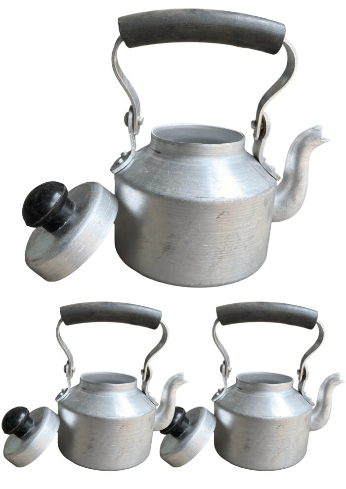 silver king Aluminium Cutting Chai Kettle