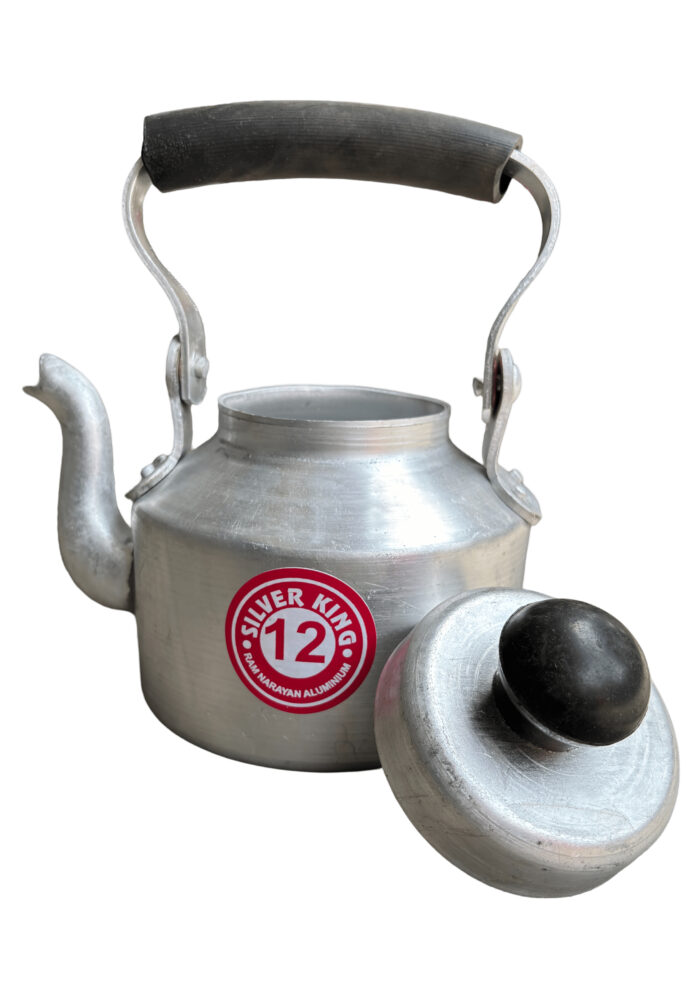 silver king Aluminium Cutting Chai Kettle