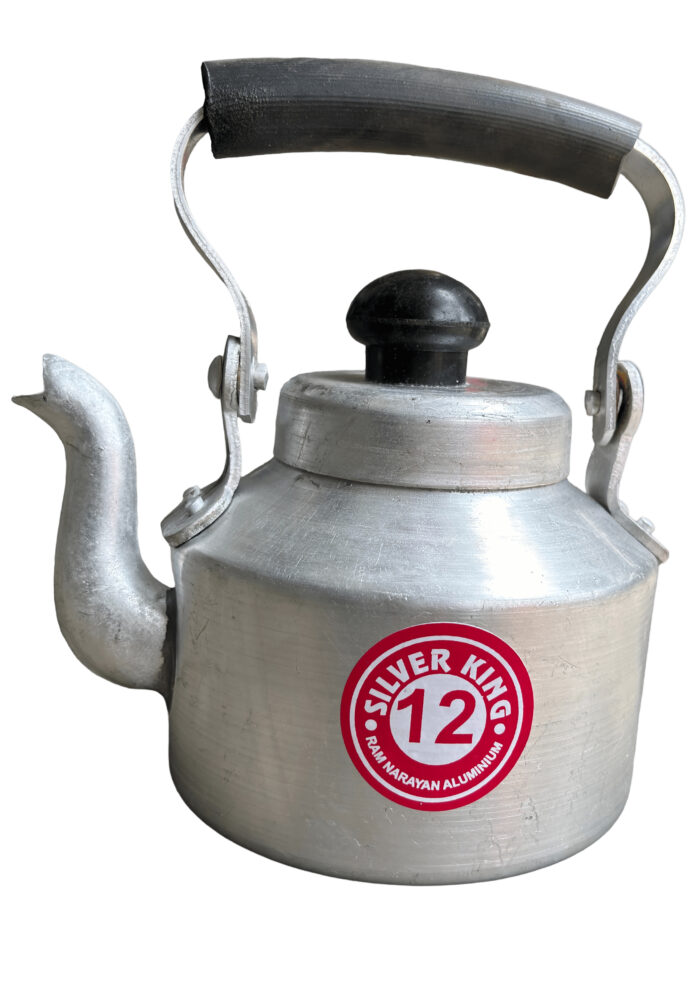 silver king Aluminium Cutting Chai Kettle