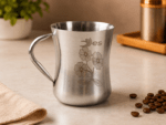 Sweety Gold Damru stainless steel tea and coffee cups with elegant gold finish and mirror polish. Premium reusable drinking cups for tea, coffee, milk, home, office, gifting, and special occasions.