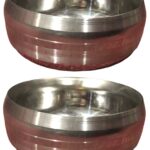 Set of three elegant Blue Star Matki Katori 6-inch bowls,