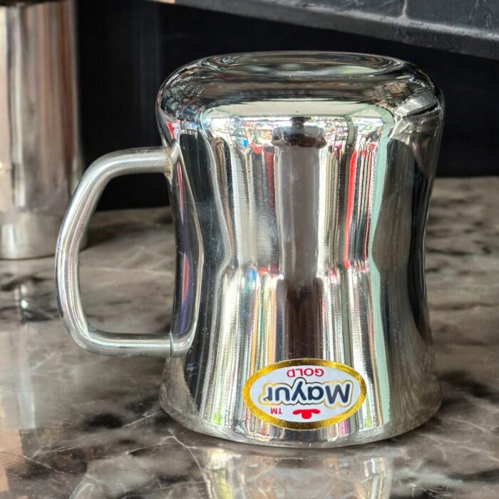 Mayur Gold Small Damru 4 Cup Set, 350 ml capacity, stylish and durable cups