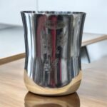 Bani NXT Damru Glass Signature Set of 3, 400 ml capacity each, uniquely designed with a stylish damru shape for a modern beverage experience.