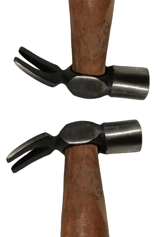 Claw Hammer with a sturdy wooden handle, featuring a curved claw for easy nail removal, ideal for carpentry, construction, and repair tasks.