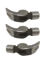 Set of 3 claw hammer heads, 3/4 lb each, handle not included