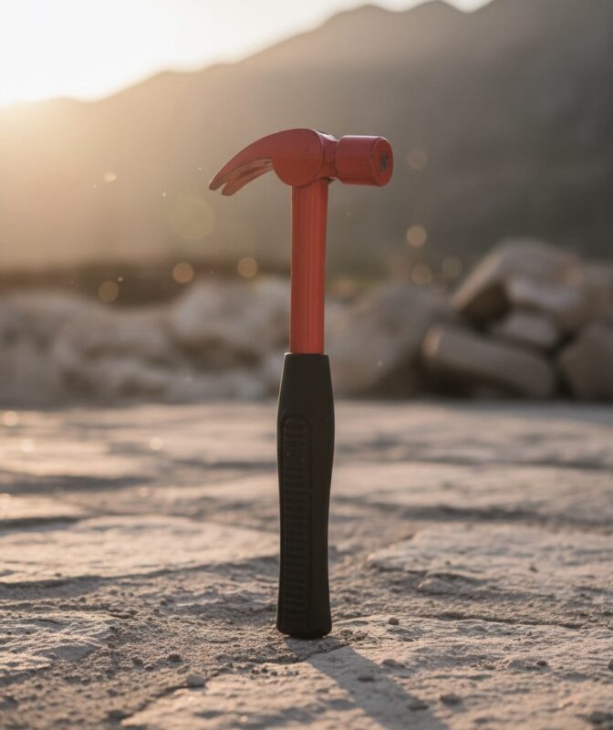 PowerClaw Tubular Hammer | Heavy-Duty Curved Claw Hammer with Tubular Iron Handle – Perfect for Carpentry, Construction & Home Repair