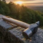 Cross Pein Hammer set of two with strong wooden handles – includes 300 gm and 500 gm hammers for metalworking, carpentry, and general repair use.