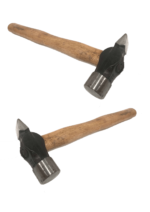 Cross Pein Hammer Set of Two, featuring durable steelheads and ergonomic wooden handles, available in sizes 200 gm, 300 gm, and 500 gm. Ideal for metalworking, carpentry, and construction tasks