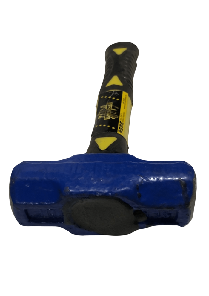 Bahubali sledge hammer with indestructible fiberglass handle, available in 1.5 lb and 2 lb sizes