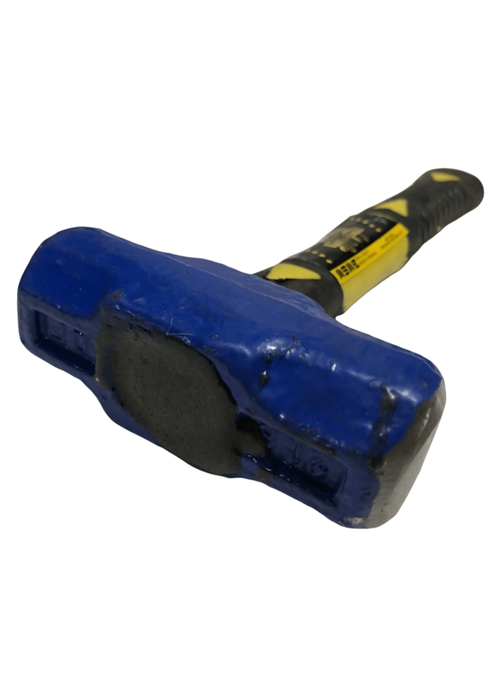 Bahubali sledge hammer with indestructible fiberglass handle, available in 1.5 lb and 2 lb sizes