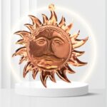 AstroAura Sun Charm, 6-inch astrology-inspired golden decor for positive energy and zodiac-themed gifts.