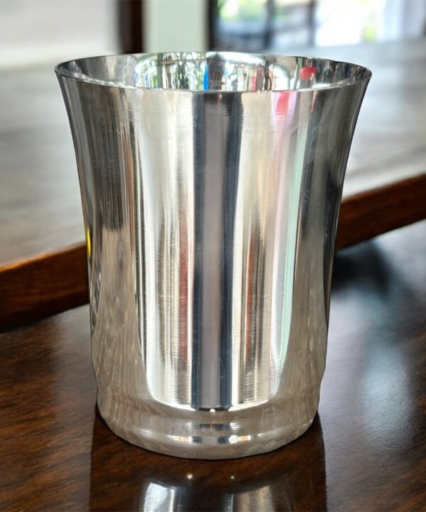 ONAM Pari Plain Stainless Steel Glass Set of 3, 400 ml capacity each, durable and elegantly designed for everyday use.