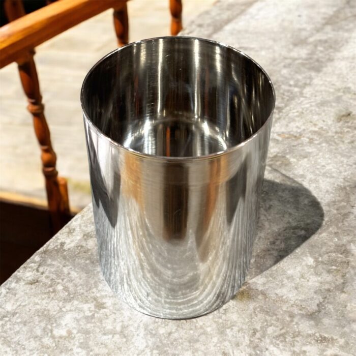ONAM Glass BOROSIL or Amarpali Plain Stainless Steel Set of 3, 7.5-inch, 450 ml capacity, sleek design, eco-friendly and durable.