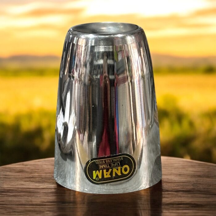 ONAM Glass Ajuba Plain Stainless Steel Set of 3 – 7-inch, 400 ml capacity, sleek and durable design, perfect for health-conscious families.