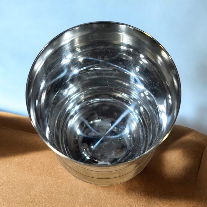 Payal Copper Polish Stainless Steel Glass Set of Two, 7-inch size with 400 ml capacity, featuring a premium copper-toned finish, ideal for health-conscious families