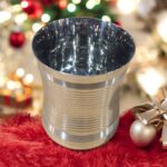 Onam Damru Glass Deep Line Set of 3, 400 ml capacity, made from stainless steel with an elegant deep-line design for a healthy and eco-friendly drinking experience.
