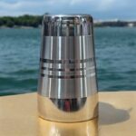 Apple Gold Ice Plain Glass Set of 6 – 500 ml Capacity, 7.5-inch stainless steel glasses for health-conscious families.