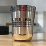 Luxmi Stainless Steel Glass Set of 6 with 400 ml Capacity and 7-Inch Height, Durable and Eco-Friendly