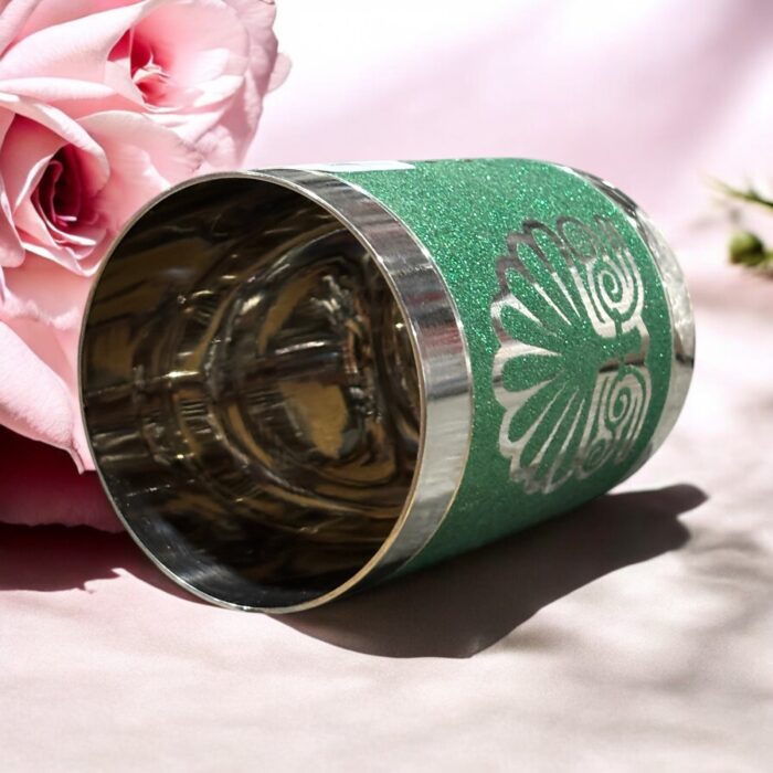 Emerald Royale Stainless Steel Glass Set of Two (400ml) – Eco-friendly, reusable, and premium-quality drinkware with a polished finish.