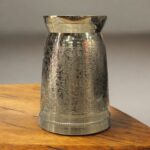 Ambika Damru Brass Glass 400ml – Set of Two, Handcrafted with Traditional Engravings, Eco-Friendly Drinkware