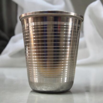KSM Glassi Set of 6 – Eco-friendly stainless steel glasses in two sizes (180ml & 240ml), durable, unbreakable, and perfect for daily use