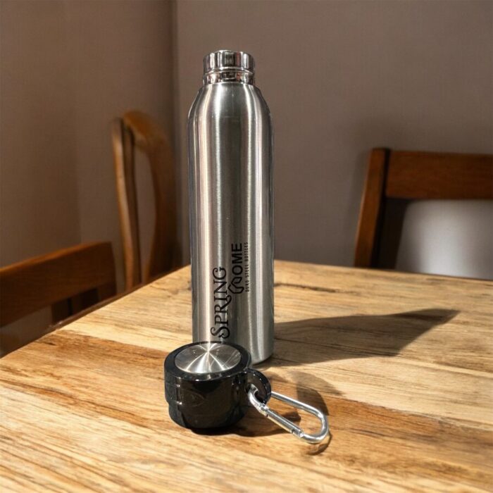A Frost Spring Home Duro Steel Bottle (600ml) – a durable, insulated stainless steel bottle designed for outdoor enthusiasts, travelers, and everyday use.