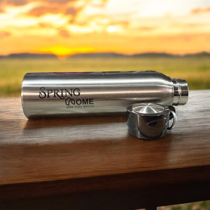 A Frost Spring Home Duro Steel Bottle (600ml) – a durable, insulated stainless steel bottle designed for outdoor enthusiasts, travelers, and everyday use.