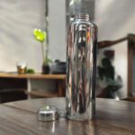 A sleek and durable Devidayal Bombay Fridge Steel Bottle (Set of 2, 1000ml each), perfect for fitness enthusiasts and eco-conscious individuals