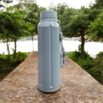 A Cello Puro Steel X Spike 600 insulated water bottle with a stainless steel inner, leak-proof design, and durable build, keeping beverages hot or cold for long hours—ideal for daily hydration.