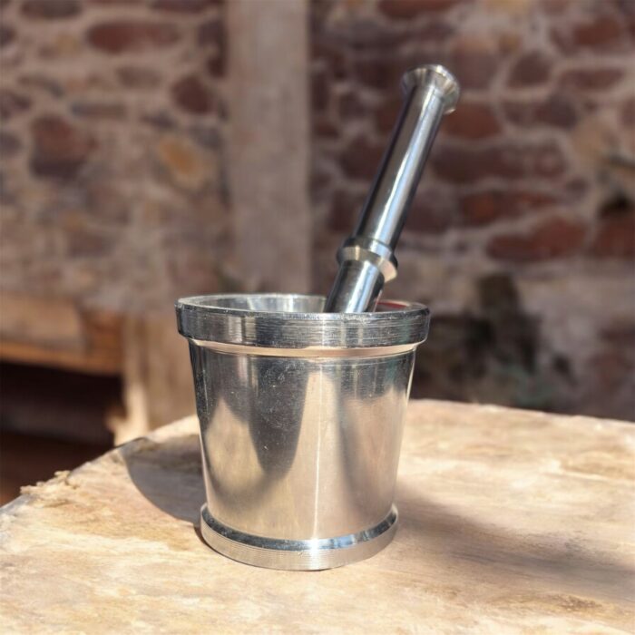 "Premium Stainless Steel Mortar and Pestle Okhli Masher – Ayurvedic and Herbal Grinder for Spices, Roots, and Medicinal Herbs. Available in 7 Sizes."