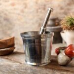 Hero Mortar and Pestle Okhli Masher – Polished Iron, Traditional Ayurvedic Grinder for Herbs and Spices