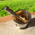 Pure Brass Mortar and Pestle Set – Traditional Ayurvedic Kharal Set in Small, Medium, and Large Sizes for Grinding Herbs, Spices, and Remedies