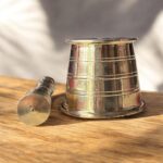Pure Brass Mortar and Pestle Set – Traditional Ayurvedic Kharal Set in Small, Medium, and Large Sizes for Grinding Herbs, Spices, and Remedies