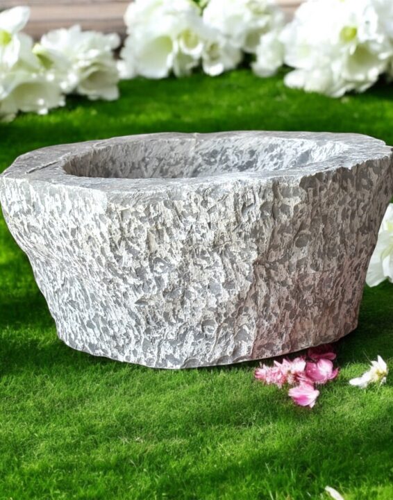 Punjabi Kunda Danda (Mortar and Pestle) Plain &ndash; Traditional Heavy-Duty Grinder for Ayurvedic Herbal Remedies and Spice Blends, Available in Multiple Sizes with 18-inch Pestle