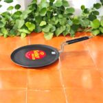 Flat iron dosa tawa – 25 cm Keshav Iron Tava Pro with 4 mm thick base for even heat and traditional Indian cooking.