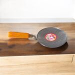 Iron Roti Turner with Wooden Handle – Traditional Indian Chapati Flipper for Eco-Friendly Cooking