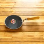 Pure iron roti turner with wooden handle for chapati and dosa flipping – eco-friendly Indian kitchen cookware