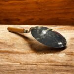 Pure iron roti turner with wooden handle for chapati and dosa flipping – eco-friendly Indian kitchen cookware